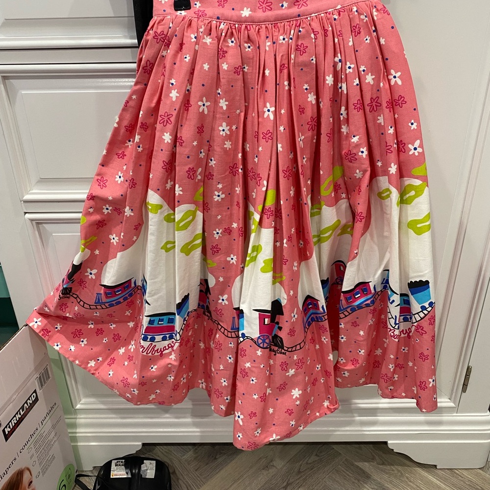 PUG Mary Blair Trains Jenny skirt-pink